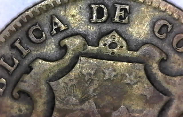 1946-25-Centimos-Costa-Rica-Major-Doubled-Die-Obverse